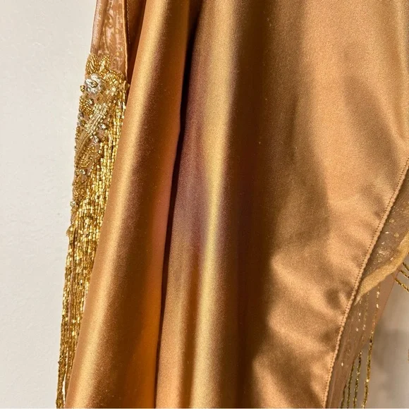 LoveSohnaDesigns Elegant Gold Embellished Mini Dress - (Custom Size) - Picture 15 of 15